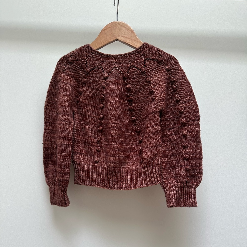 Misha & puff chestnut sweater